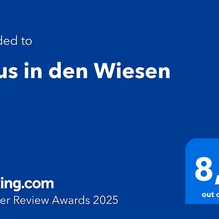 Haus In Den Wiesen Hébergement de vacances